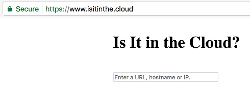 https://www.isitinthe.cloud home page